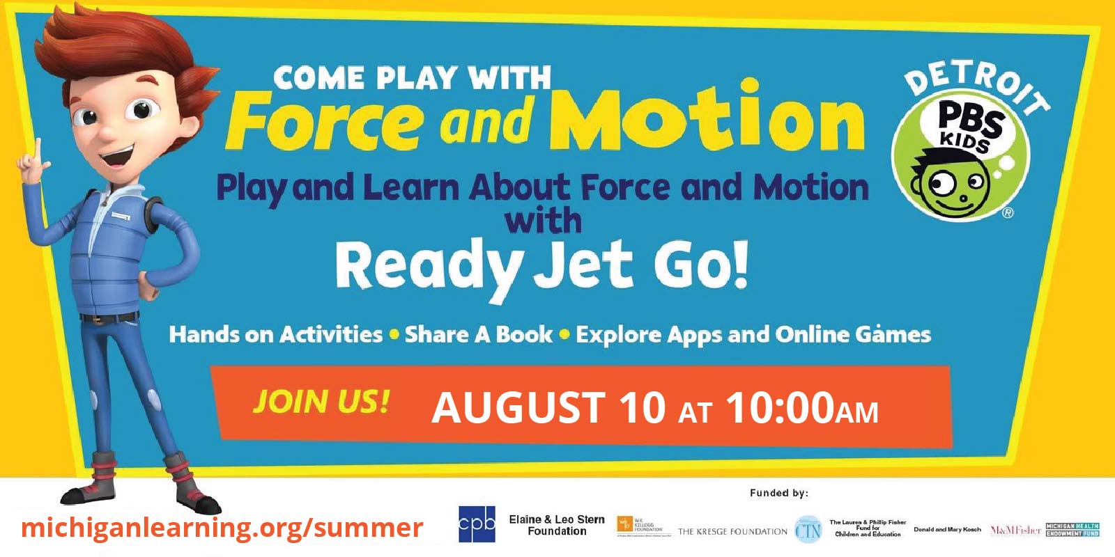 Force and Motion with Ready Jet Go, Detroit PBS Kids, and Michigan Learning CHannel