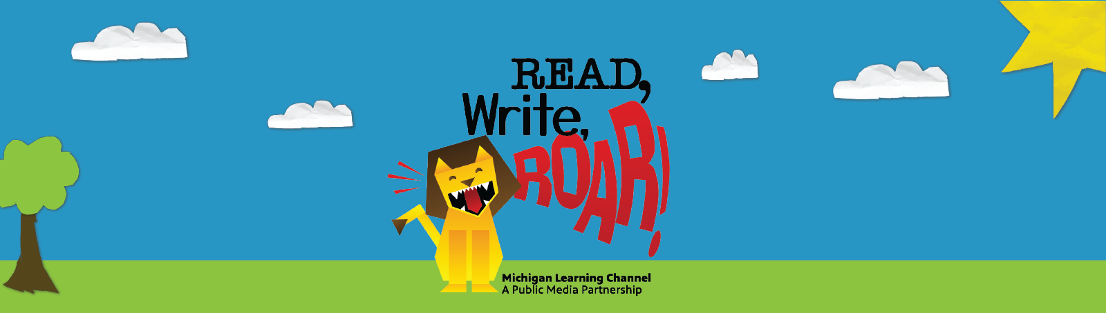 Read, Write, Roar title banner