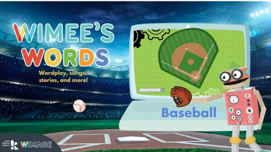 Wimee's Words baseball Episode graphic
