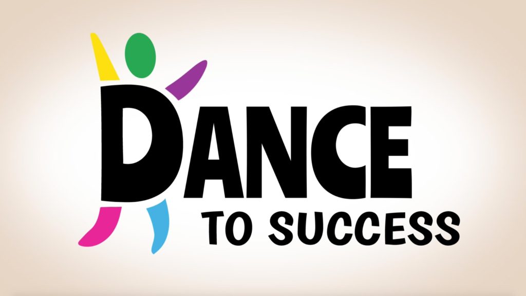 Dance to Success logo. the D in dance has a stylized stick figure emerging from it