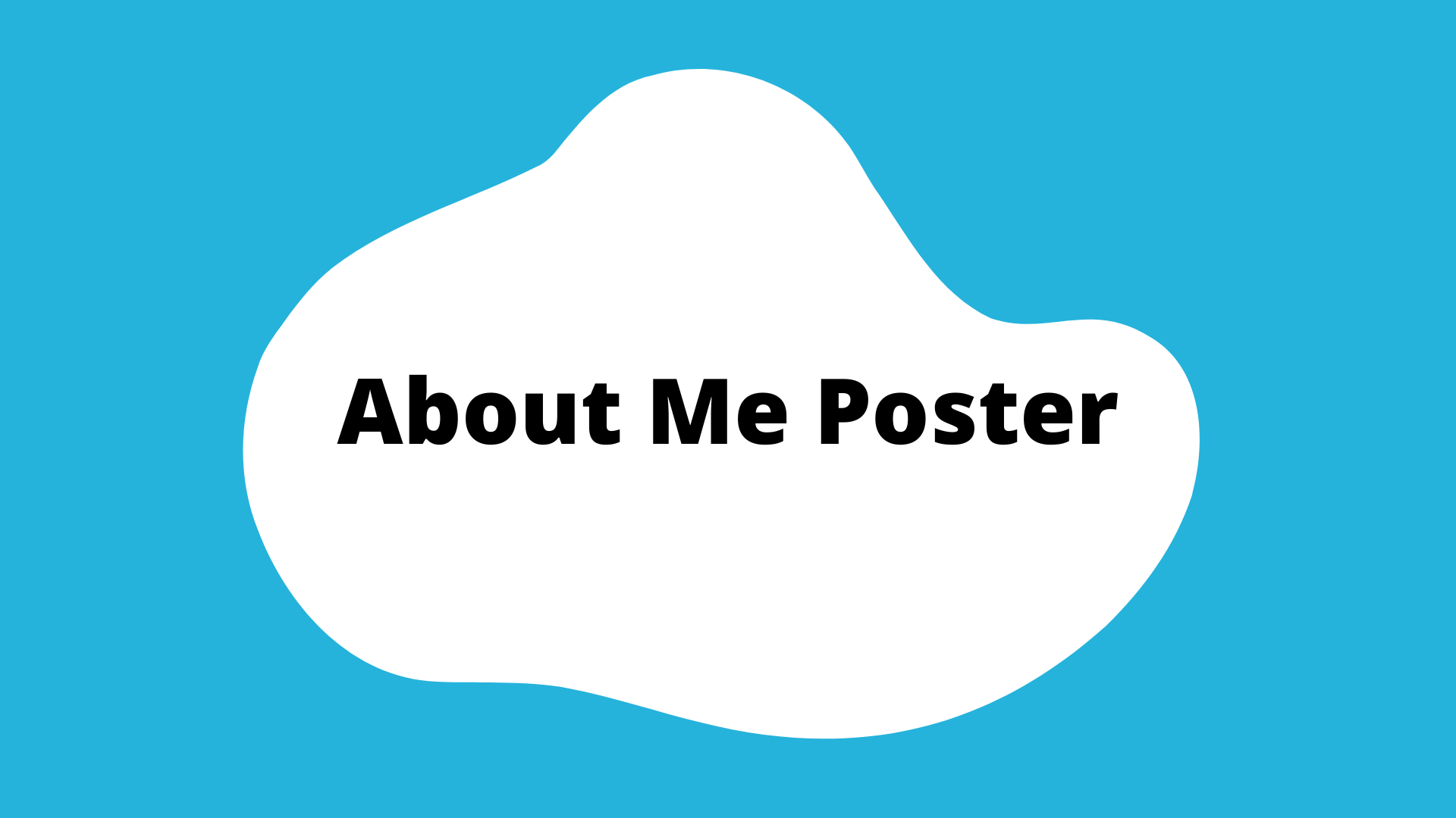 About Me Poster