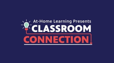 Classroom connection on purple background